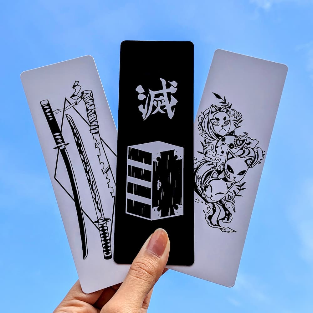 Fantasy Anime Bookmark Sublimation | Japanese Bookmark PNG